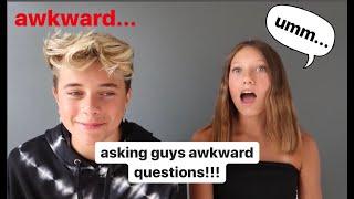 ASKING GUYS AWKWARD QUESTIONS!! w/ gavin magnus