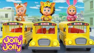 Wheels on the bus - Playtime together + MORE | Jolly Jolly - Learn and Play - Nursery Rhymes