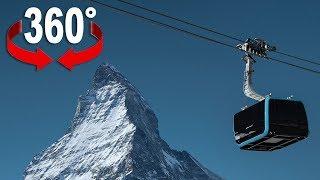 Schwebe mit der Glasboden-Bahn aufs Klein Matterhorn I 360-Grad-Video