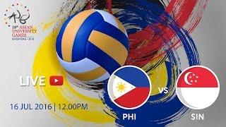 Volleyball Women's: Bronze medal PHI vs SIN | 18th ASEAN University Games Singapore 2016