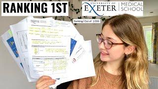 HOW I RANKED 1ST AT UNIVERSITY OF EXETER - 4 Study Tips (3rd year Medical Student)