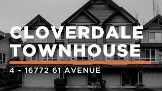 SOLD at 16772 61 Avenue - Cloverdale Townhouse For Sale