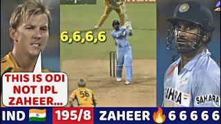 India Vs Australia 7th odi 2007 Highlights| ZAHEER KHAN 30* Runs Vs AUS | Most SHOCKING Batting 