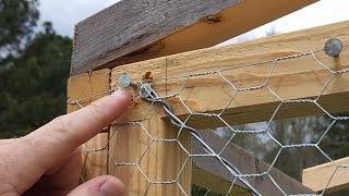 How to properly install and stretch chicken wire