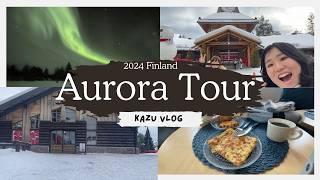 Finland Vlog Day1 | aurora hunting tour | Santa Claus Village | girl's trip | nordix coffee |Tips