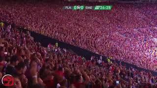 Torcida do Flamengo calando o narrador da globo