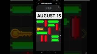 HAMSTER KOMBAT mini game August 15 | Today mini game August 15 - #hamsterkombat