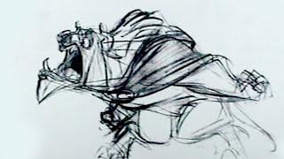 Disney Pencil Test - Beast By Glen Keane