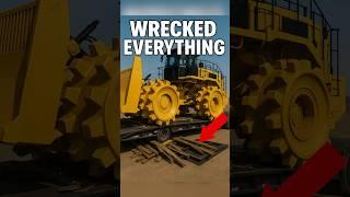 The machine broke all the wooden flooring in the trailer #trucks #trailers #truckers #trucking
