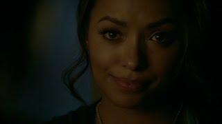 The Vampire Diaries 8x10 Bonnie hugs Damon, he tells her what he wrote in the letter