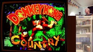 Donkey Kong Country Played in CRT TV snes