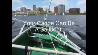 The "Any Canoe" Sail Kit from SailboatsToGo on Old Town and Coleman Canoes