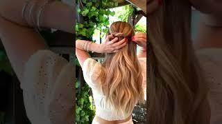 easy hairstyle without any ponytail or clip#shorts #hairstyles