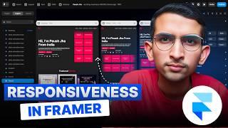 Framer Tutorial: Understand Breakpoint and Responsiveness in Framer | Peush Jha