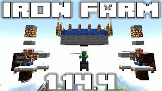 Minecraft Iron Farm 1.15 and 1.14.4 Tutorial - No Redstone & Future proof