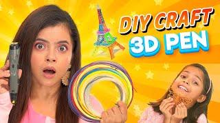 DIY 3D PEN CRAFTS At Home | Sunglasses, Flowers, Cloud, Butterfly | Wonder Munna Unplugged