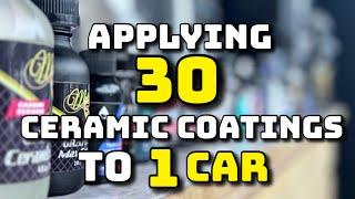 Applying 30+ Ceramic Coatings To 1 Car | Part 2 | Which One Will Win?