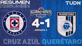 Resumen y goles | Cruz Azul 4-1 Querétaro | Torneo Guard1anes 2021 MX  - J4 | TUDN