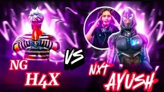 NG H4X vs NxT Ayush ️ | 1v1 tournament intense match | @classyfreefire