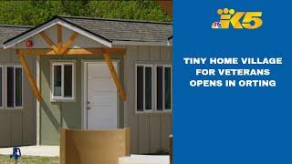 Tiny home village for military veterans opens in Orting