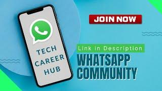 Join Tech Career WhatsApp Community by StudyGyaan