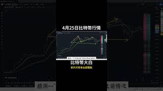 4月25日short⑤比特幣上漲遇阻，突破怎能如此艱難？多軍又被打回原形，車太重需再次洗盤？狗莊籌碼不足預謀再次蓄力 #比特币#btc #以太坊 #eth #bitcoin  #trading