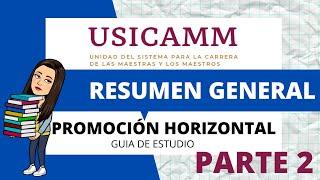 RESUMEN EXAMEN PROMOCIÓN HORIZONTAL|  segunda parte