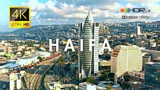 Haifa City, Israel  in 4K ULTRA HD HDR 60FPS Video by Drone