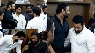 Jr Ntr And Prabhas Visuals @ Krishnam Raju House | Manastars