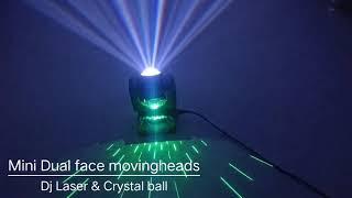 Mini Dual face moving head dj light-Laser&Magic ball