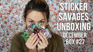 Sticker Savages Unboxing Box #27 December 2021