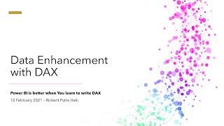 Data Enhancement with DAX