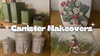 Vintage-Inspired Canister Makeovers | DIY Thrift Flip