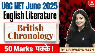 UGC NET English Literature | British Chronology Important Questions By Aishwarya Ma'am
