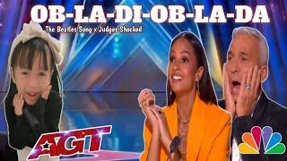 The judges Hysterically her song "The Beatles Audition AGT 2024