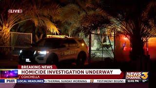 Homicide investigation underway at ranch in Coachella