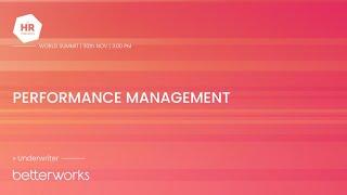 Performance Management Track - The HR Congress 2022 World Summit