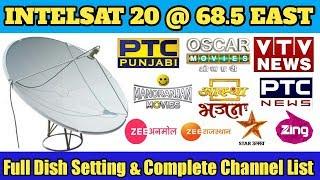 Intelsat 20 at 68.5°East Full Channel List & Dish Setting || Setia Free Dish