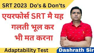 SRT For Air Force X & Y Adaptability Test Practice Set (1 & 2) & Complete Details from questions