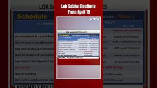 Lok Sabha Election 2024 Date | Lok Sabha Elections From April 19 In 7 Phases, Results On June 4