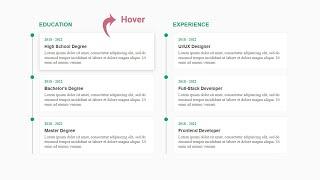 Responsive Portfolio Resume Section Using HTML & CSS | Education and Experience Timeline