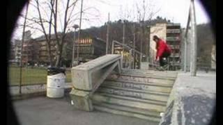 Skateboarding - Hospital flip down 6 stairs