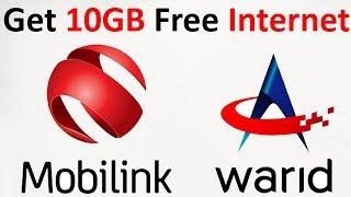 Get 10GB Free Internet (Jazz,Warid)