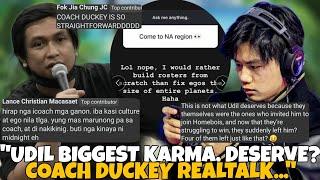 UDIL BIGGEST KARMA? INIWAN NG MGA KATEAM? DASURB NIYA BA ITO? COACH DUCKEY EKIS SA MGA N.A PLAYERS!