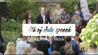4th of July Speech 2014 in Almedalen