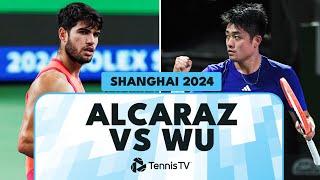 Carlos Alcaraz vs Yibing Wu Brilliant Shotmaking | Shanghai 2024 Highlights