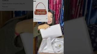 COACH Luxury Bag Unboxing #coach #luxurybags #unboxing #youtubeshorts #handbags #lv #gucci