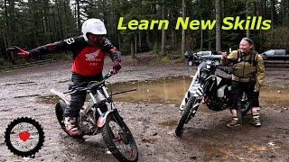 Learn how to ride a dirt bike and practice new offroad motorcycle skills My Moto Friends!