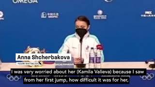 Shcherbakova 'was worried about Valieva' as she fell to miss out on medal | Beijing 2022 | Olympics