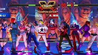 Street Fighter V: CE Sakura/Ibuki/Lucia/Poison/Chun Li vs R.Mika/Juri/Kolin/Laura/Cammy PC Mod